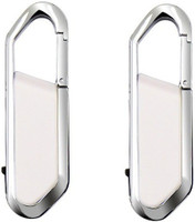 KBR PRODUCT TECHNOCRAFT ATTRACTIVE DESIGNER 1+1 COMBO CARABINER HOOK PENDRIVE 32 Pen Drive(White)