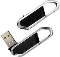 KBR PRODUCT TECHNOCRAFT ATTRACTIVE DESIGNER 1+1 COMBO CARABINER HOOK 32 Pen Drive(Black)