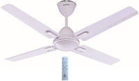 JUPITER HYBRID (DUAL INPUT) (12V DC & 230V AC) Snow White 4 Blades BLDC Motor 48" (1200 mm) 5 Star Energy Saver Ceiling Fan with Remote Controlled 1200 mm BLDC Motor with Remote 4 Blade Ceiling Fan(White, Pack of 1)