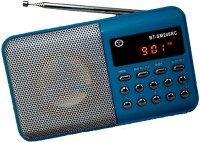 CRETO latest BT246 Fm radio with Digital Display support usb , memory card, aux in , recording FM Radio(Blue)