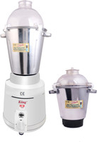 KIING 2 HP COMMERCIAL MIXER GRINDER 1600 WATT 1600 Mixer Grinder (2 Jars, White)