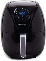 PowerXL Air Fryer Maxx 4 QT , Special Edition 2021, Extra Hot Air Fry, Cook, Crisp, Broil, Roast, Bake,, High Gloss Finish, Black (4 Quart) Air Fryer(0.45 L)