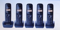 Panasonic WIRELESS INTERCOM 5 LINE Cordless Landline Phone(Black)