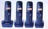 Panasonic WIRELESS INTERCOM 4 LINE Cordless Landline Phone(Black)