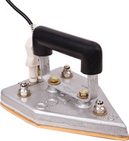 Tejco brass Plate iron heavy weight14 pounds 6.3 kg 800 W Dry Iron(silver and gold)