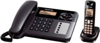 Panasonic KX-TG6458 Cordless Landline Phone Corded & Cordless Landline Phone(Black)