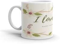 Chitrangi Craft Chitrangi I Love You|Happy Valentine's Day Coffee Best Gift to Your Girlfriend Boyfriend Friend Wife Husband - 350 ml (CC0133) Ceramic Coffee Mug(350 ml)