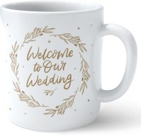 skd kanu welcome to our wedding designer coffee mug for invitation guest Ceramic Coffee Mug(300 ml)