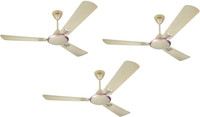 USHA striker galaxy pack of 3 1200 mm 3 Blade Ceiling Fan(Cream, Pack of 3)