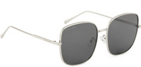 ROYAL SON Retro Square Sunglasses(Black)