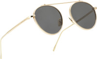 ROYAL SON Round Sunglasses(Black)