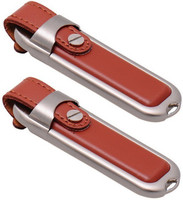 KBR PRODUCT 1+1 COMBO FANCY LEATHER BELT BUCKLE HIGH SPEED 2.0 REMOVABLE STORAGE 32 GB Pen Drive(Brown)