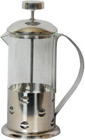 3d Creations Glass 350L Percolator Coffee Plunger, Silver 6 Cups Coffee Maker(Silver)