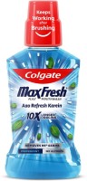 Colgate Maxfresh Plax Antibacterial Mouthwash, 24/7 Fresh Breath - Pepper Mint(500 ml)