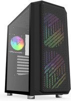 No Doubt AIR X ARGB GAMING CABINET Cabinet(Black)