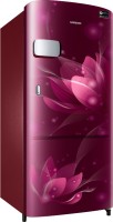 View Samsung 192 L Direct Cool Single Door 3 Star (2021) Refrigerator(Saffron Red, RR20A1Y2YR8/HL) Price Online(Samsung)
