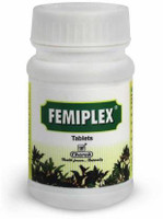 CHARAK Femiplex Tablets - Reduce excessive Vaginal Discharge (75 Tablets X 4)(Pack of 4, 300 Tablets)