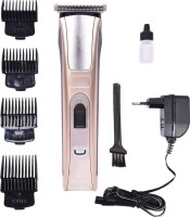 Kemei KM-5017 Hair Trimmer Rechargeable Electric Hair Clipper Waterproof High Power for Men,Women,Baby Children Clipper Barber Razor  Runtime: 60 min Trimmer for Men & Women(Silver)