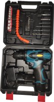 Tulsway Cordless Drill Driver Kit with accessories for drilling in Wall Wood,Metal and Screwdriver 10 mm Key less Chuck with 2 batteries LED torch Reversible Variable Speed Pistol Grip Drill (10 mm Chuck Size) Pistol Grip Drill(10 mm Chuck Size)
