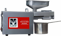 Lukia 700W Stainless Steel Full Automatic Small Size Healthy Oil Maker Press Machine (Grey) 700 W Food Processor(Grey)