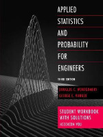 Applied Statistics and Probability for Engineers: Student Workbook with Solutions 3rd  Edition(English, Paperback, Montgomery Douglas C.)