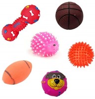 Pooch Box Rubber Chew Toy, Ball For Dog