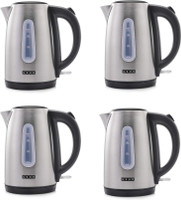 USHA EK 3717 PACK OF 4 Multi Cooker Electric Kettle(1.7 L, Black and Stainless Steel)