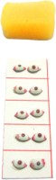 SK Collection 2 pair of God / Goddess eyes (size 0) + 1 Glue stick Deity Ornament(Suitable for Laddu Gopal (size 0) / kanha Murti height 2 inch)