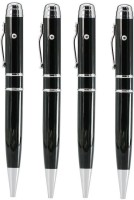 KBR PRODUCT creative combo 2+2 designer laser pointer ball pen 8 GB Pen Drive(Black)