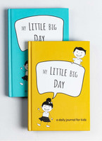 The Journal Lab My Little Big Day A Daily Gratitude Journal for Kids both Boys & Girls with Daily Writing Prompts Weekly Themes A5 Journal Designed Pages 146 Pages(Blue & Yellow)
