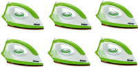 USHA EI 3302 pack of 6 1100 W Dry Iron(Gold and Electric Lime)