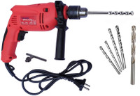 Inditrust 13mm Impact Drill Machine With 5pc Masonry and 1pc Wood drill bit set (Pack of 3) Rotary Hammer Drill(13 mm Chuck Size, 650 W)