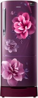 View SAMSUNG 192 L Direct Cool Single Door 3 Star Refrigerator with Base Drawer(Camellia Purple, RR20A182YCR/HL) Price Online(Samsung)