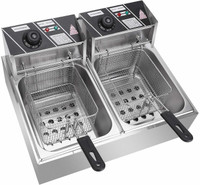 sAKITCHEN double deep fryer 10 L Electric Deep Fryer