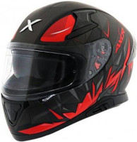 Axor Apex Hunter Motorbike Helmet(Dull Black Red)