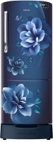 SAMSUNG 230 L Direct Cool Single Door 3 Star Refrigerator with Base Drawer(Camellia Blue, RR24A282YCU/NL)