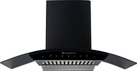 WONDERCHEF RUBY Auto clean Auto Clean Wall Mounted Chimney(Black 1200 CMH)