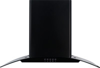 WONDERCHEF RUBY Curve Wall Mounted Chimney(Black 1000 CMH)