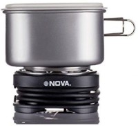 NOVA TC-1550 Travel 1.3 Ltr Electric Cooker Air Fryer, Rice Cooker, Food Steamer, Travel Cooker, Electric Pressure Cooker(1.3 L, Silver)