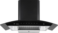 Hindware Oasis 90  motion sensor Auto Clean Wall Mounted Chimney(black 1200 CMH)