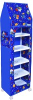 FLIPZON Baby 6 Shelve Unbreakable Material PVC Collapsible Wardrobe(Finish Color - Blue, DIY(Do-It-Yourself))