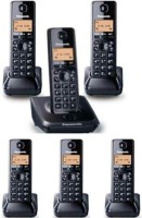 Panasonic WIRELESS INTERCOM 6 LINE Cordless Landline Phone(Black)