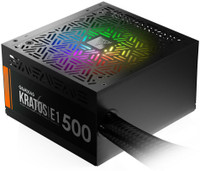 Gamdias KRATOS E1-500 RGB Power Supply 500 Watts PSU(Black)
