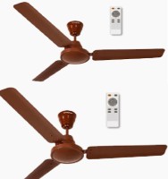 CROMPTON Energion (Energy Saving with BLDC motor) Fan 1200 mm 3 Blade Ceiling Fan(Brown, Pack of 2)