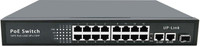 Wanglink 16FEPoE2GEUP1SFP2 Network Switch(Black)