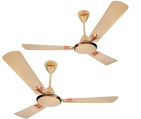 almonard metallic 1200 mm 3 Blade Ceiling Fan(Gold, Pack of 2)