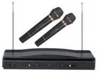 Supersonic Professional Wireless Dual Microphone System Kit wirless(Black)