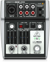 Behringer 302USB Premium 5-Input Mixer with XENYX Mic Preamp and USB/Audio Interface Digital Sound Mixer