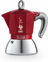 Bialetti Moka Induction 2 Cups Coffee Maker(Red, Silver)