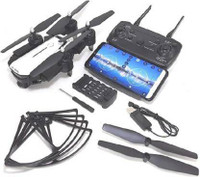 CLICK N HOME 1080p Foldable White Drone Drone